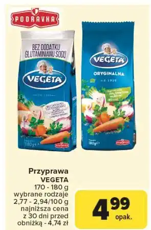 Carrefour Przyprawa do potraw Vegeta oferta