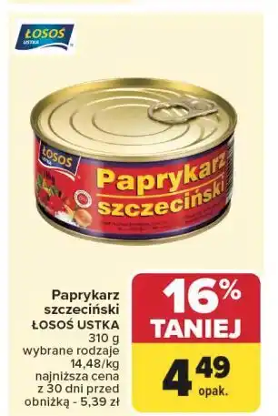 Carrefour Paprykarz szczeciński Łosoś Ustka oferta