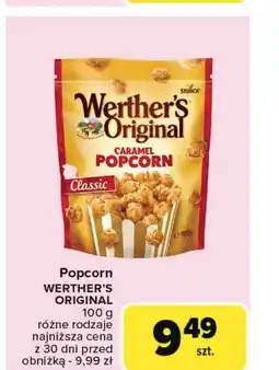 Carrefour Popcorn karmelowy Werther's Original oferta