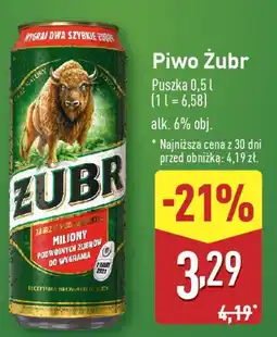 ALDI Piwo Żubr oferta