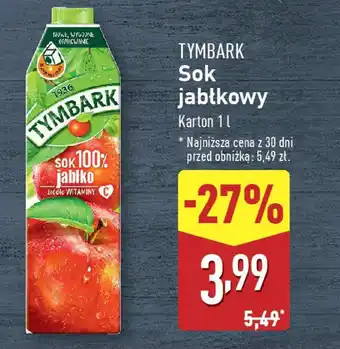 ALDI TYMBARK Sok jabłkowy oferta