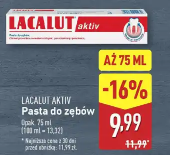 ALDI LACALUT AKTIV Pasta do zębów oferta