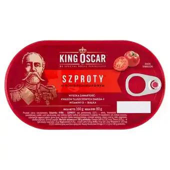 Arhelan King Oscar Szproty w sosie pomidorowym 160 g oferta