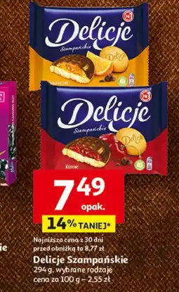 Auchan Delicje szampańskie Delicje Szampańskie oferta