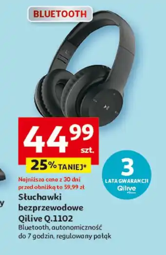 Auchan Słuchawki bluetooth Qilive oferta