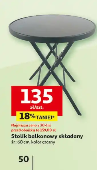 Auchan Stolik balkonowy To ta! oferta