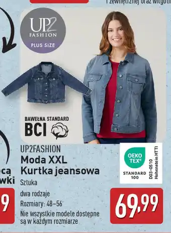 ALDI UP2FASHION Moda XXL Kurtka jeansowa oferta