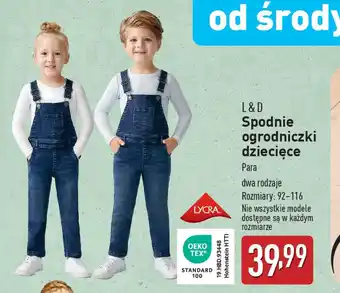 ALDI L&D Spodnie ogrodniczki dziecięce oferta