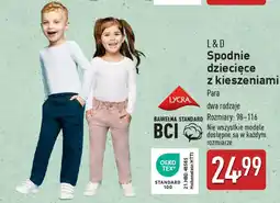 ALDI L&D Spodnie dziecięce z kieszeniami oferta