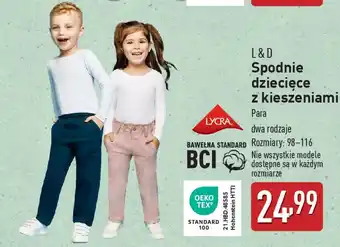 ALDI L&D Spodnie dziecięce z kieszeniami oferta