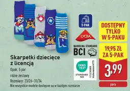 ALDI Skarpetki dziecięce z licencją oferta