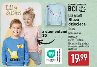 ALDI LILY & DAN Bluza dziecięca oferta