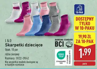 ALDI L&D Skarpetki dziecięce oferta