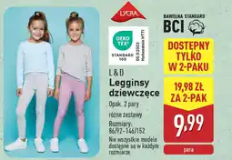 ALDI L&D Legginsy dziewczęce oferta