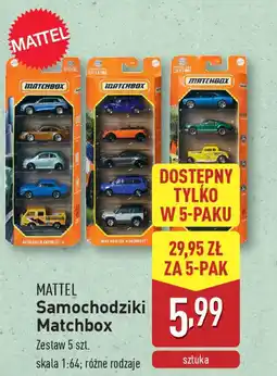 ALDI MATTEL Samochodziki Matchbox oferta