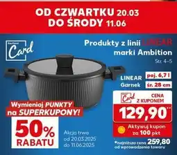 Kaufland Garnek linear 28 cm Ambition oferta