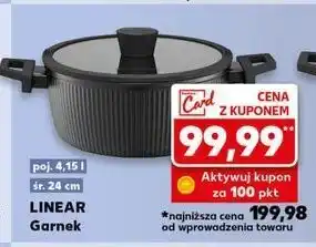 Kaufland Garnek linear 24 cm Ambition oferta