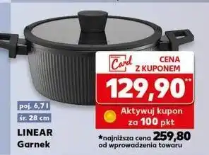 Kaufland Garnek linear 28 cm Ambition oferta