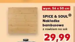 Kaufland Nakładka bambusowa Spice&Soul oferta