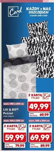 Kaufland Komplet pościeli 140 x 200 cm + 70 80 Liv & Bo oferta