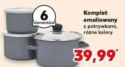 Kaufland Komplet garnków emaliowanych oferta