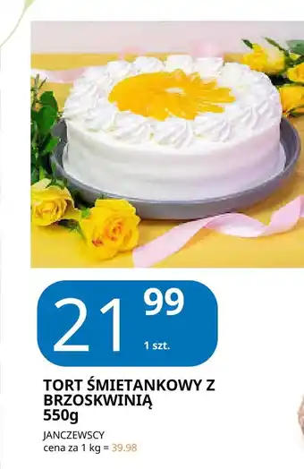 E.Leclerc Tort śmietankowy z brzoskwiniami Janczewscy oferta