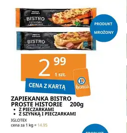 E.Leclerc Zapiekanka z szynką i pieczarkami Iglotex Proste Historie Bistro oferta