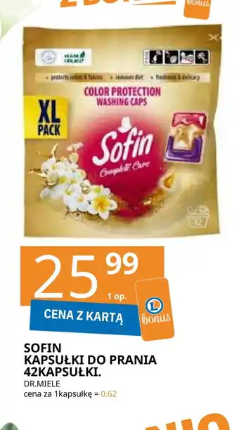 E.Leclerc Kapsułki do prania color protection Sofin Complete Care oferta