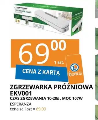 E.Leclerc Zgrzewarka ekv001 Esperanza oferta