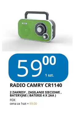 E.Leclerc Radio cr1140 zielony Camry oferta