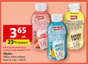 Auchan Napój mleczny banana twist Mullermilch Shake oferta