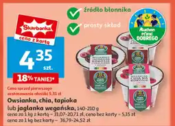 Auchan Deser wegańska chia na kokosie z malinami Auchan Pewni Dobrego oferta