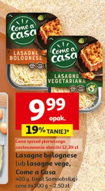 Auchan Lasagne vegetable Come A Casa oferta