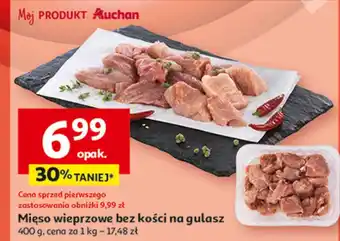 Auchan Mięso gulaszowe wieprzowe Auchan oferta