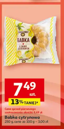 Auchan Babka cytrynowa Dan Cake oferta