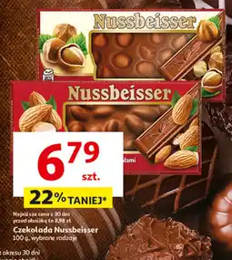 Auchan Czekolada mleczna z całymi migdałami Alpen Gold Nussbeisser oferta