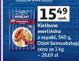 Auchan Kiełbasa morlińska z szynki Morliny oferta