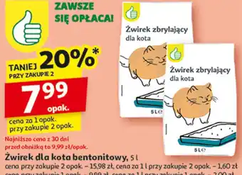 Auchan Żwirek dla kota Podniesiony Kciuk oferta