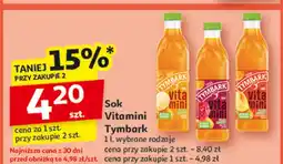 Auchan Sok banan-marchew-jabłko Tymbark Vitamini oferta