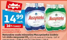 Auchan Woda gazowana Muszynianka oferta