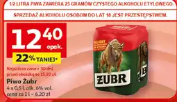 Auchan Piwo Żubr 1768 oferta