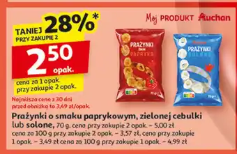 Auchan Prażynki solone Auchan Różnorodne (Logo Czerwone) oferta