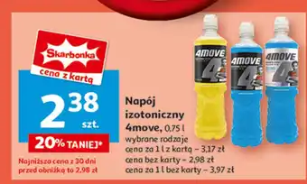 Auchan Napój zero multifruit 4Move oferta