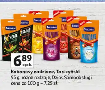 Auchan Kabanosy suszone pomidory Tarczyński Nadziane oferta