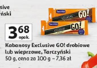 Auchan Kabanosy drobiowe Tarczyński Exclusive Go! oferta