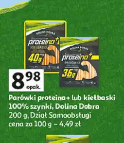 Auchan Kiełbaski proteina+ Dolina Dobra oferta