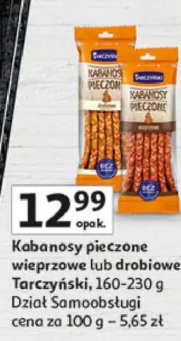 Auchan Kabanosy pieczone drobiowe Tarczyński oferta