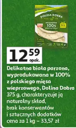 Auchan Kiełbasa biała parzona Dolina Dobra oferta