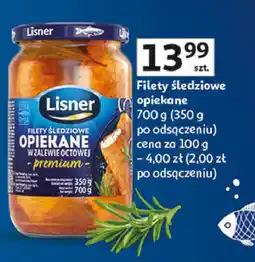 Auchan Śledź opiekany w zalewie octowej Lisner oferta