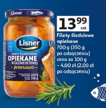 Auchan Śledź opiekany w zalewie octowej Lisner oferta